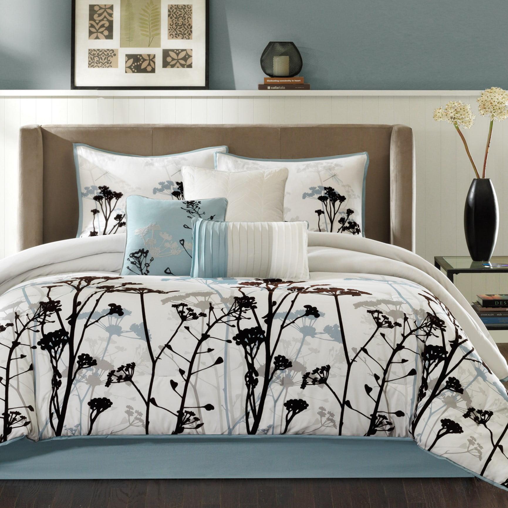 Madison Park 7 Piece Floral Comforter Set