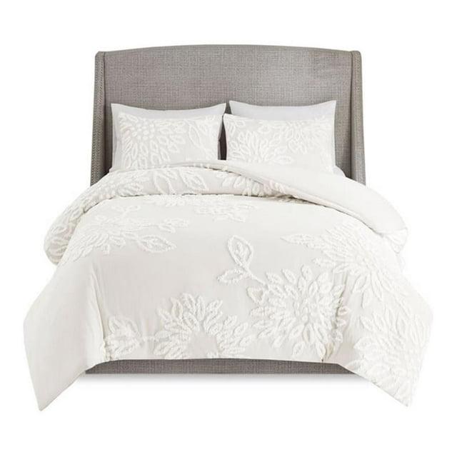 Kelly Clarkson Home Gwyneth 3 Piece Tufted Cotton Chenille Floral Duvet Cover Set & Reviews | Wayfair