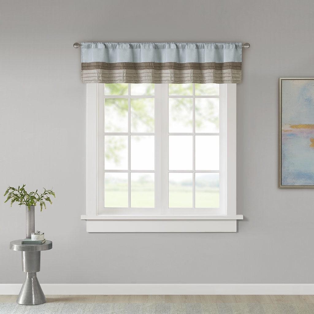 Madison Park Amherst Polyoni Pintuck Single Window Valance