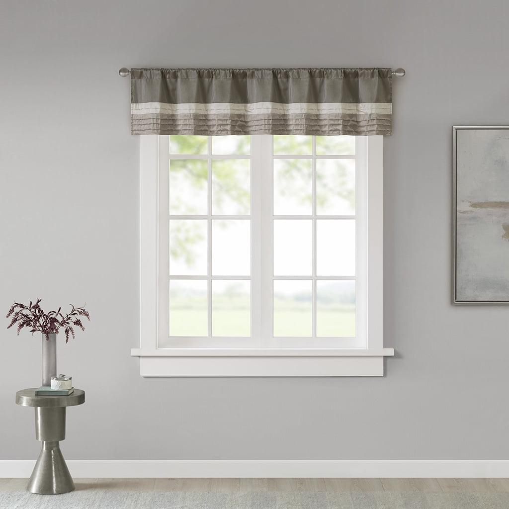 Madison Park Amherst Polyoni Pintuck Single Window Valance