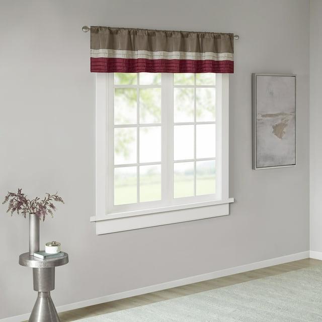 Madison Park Amherst Polyoni Pintuck Single Window Valance