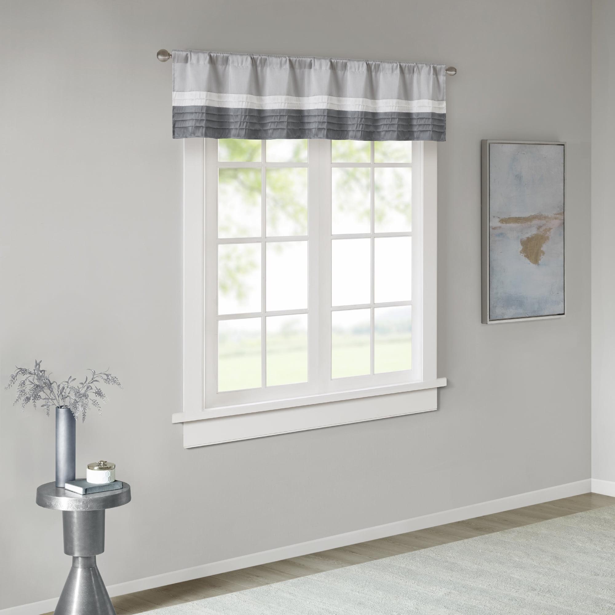 Madison Park Amherst Polyoni Pintuck Single Window Valance