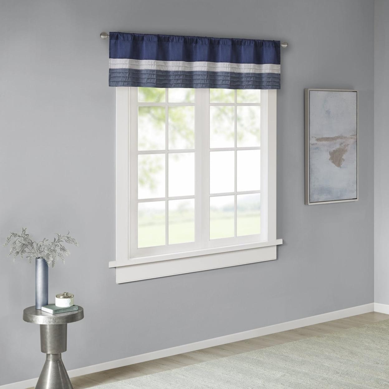 Madison Park Amherst Polyoni Pintuck Window Valance