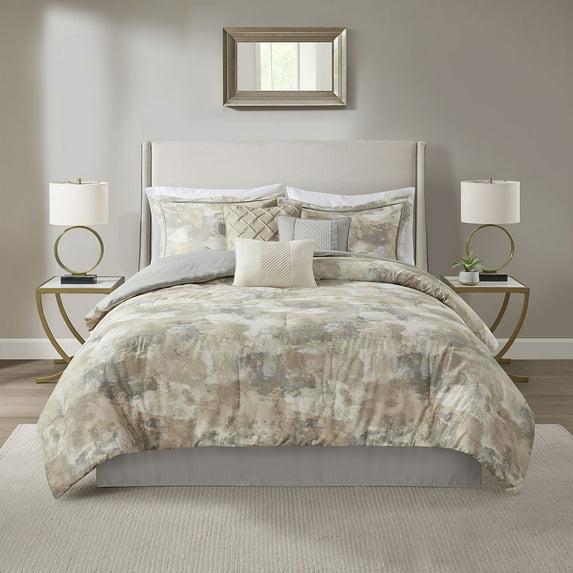 Madison Park Beacon 7 Piece Textured Cotton Blend Comforter Set (Set of 7)