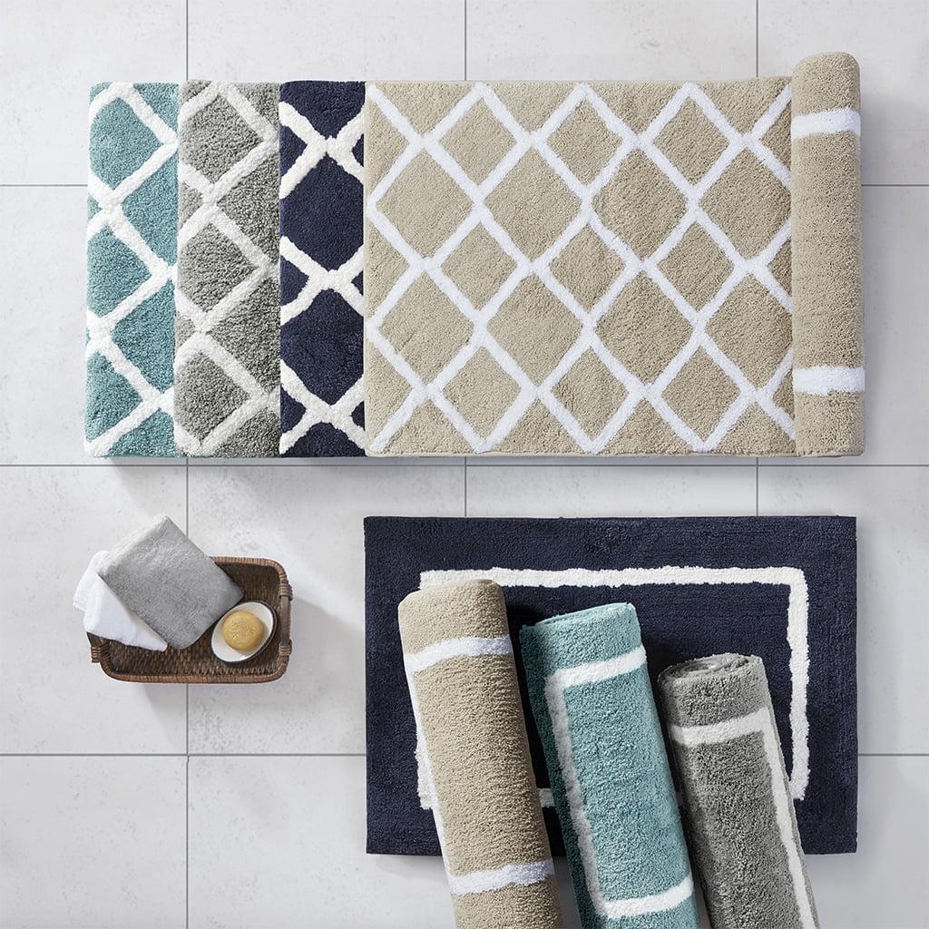 Madison Park Bittman Reversible High Pile Tufted Bath Rug