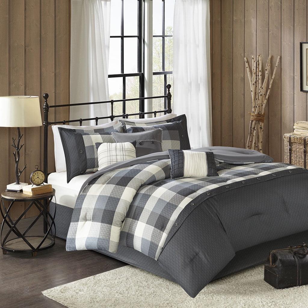 Ridge 7 Piece Herringbone Comforter Set