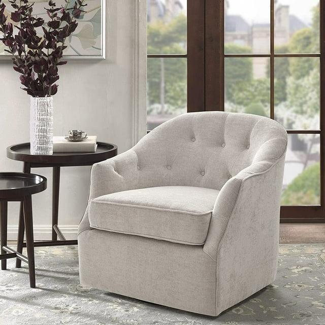 Madison Park Calvin Swivel Chair with Natural Finish MP103-1072