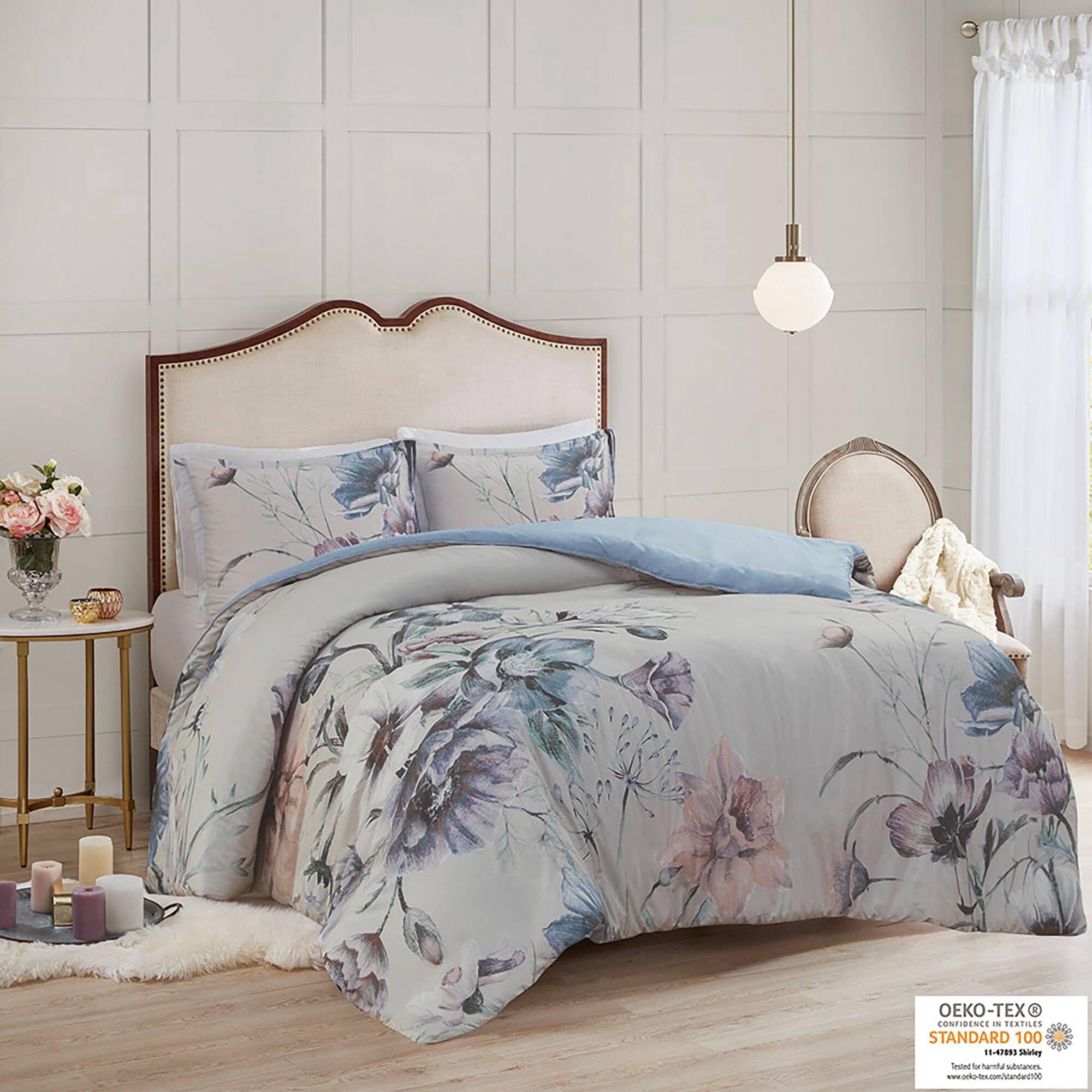 Madison Park Cassandra 3 Piece Cotton Duvet Cover Set