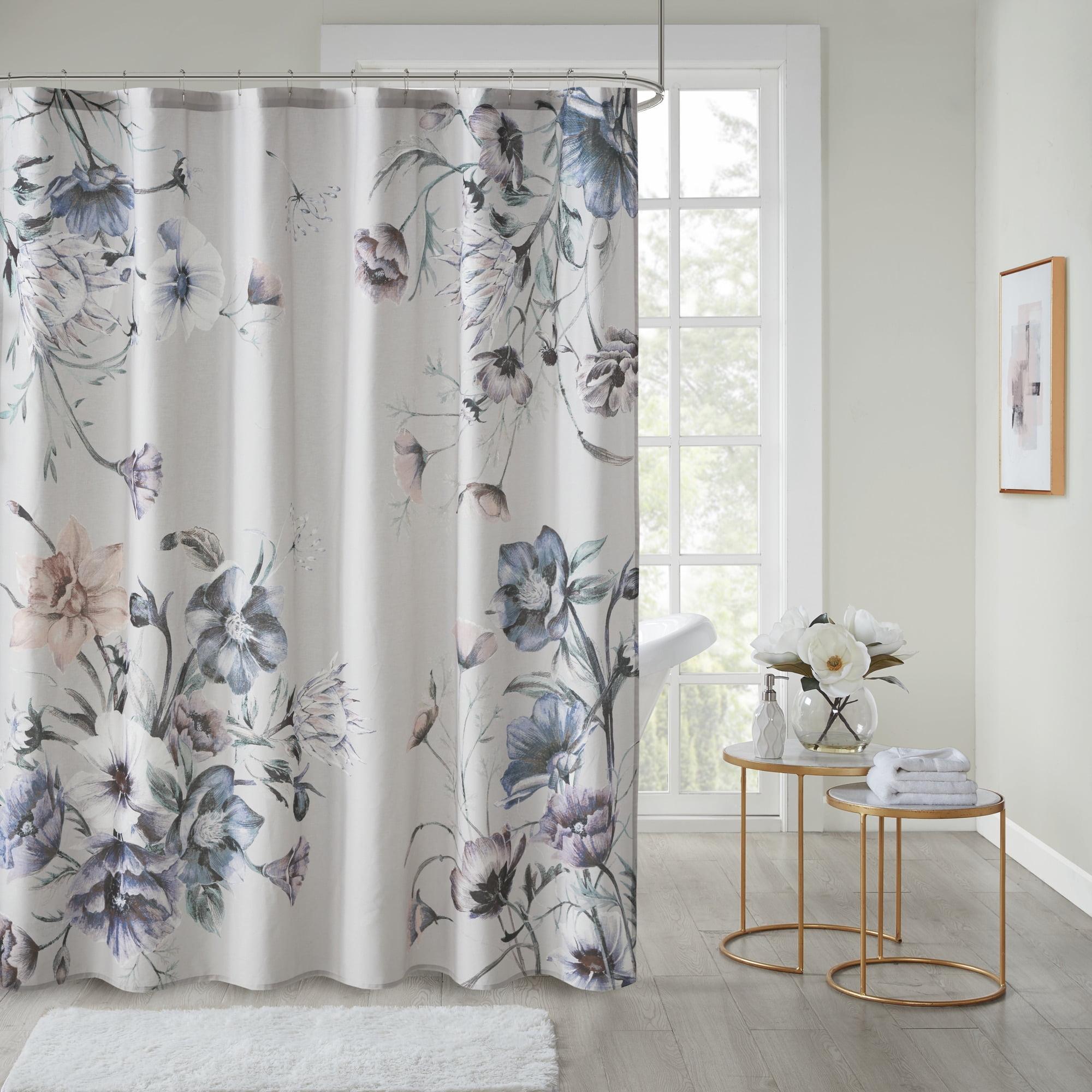 Cassandra Printed Cotton Shower Curtain