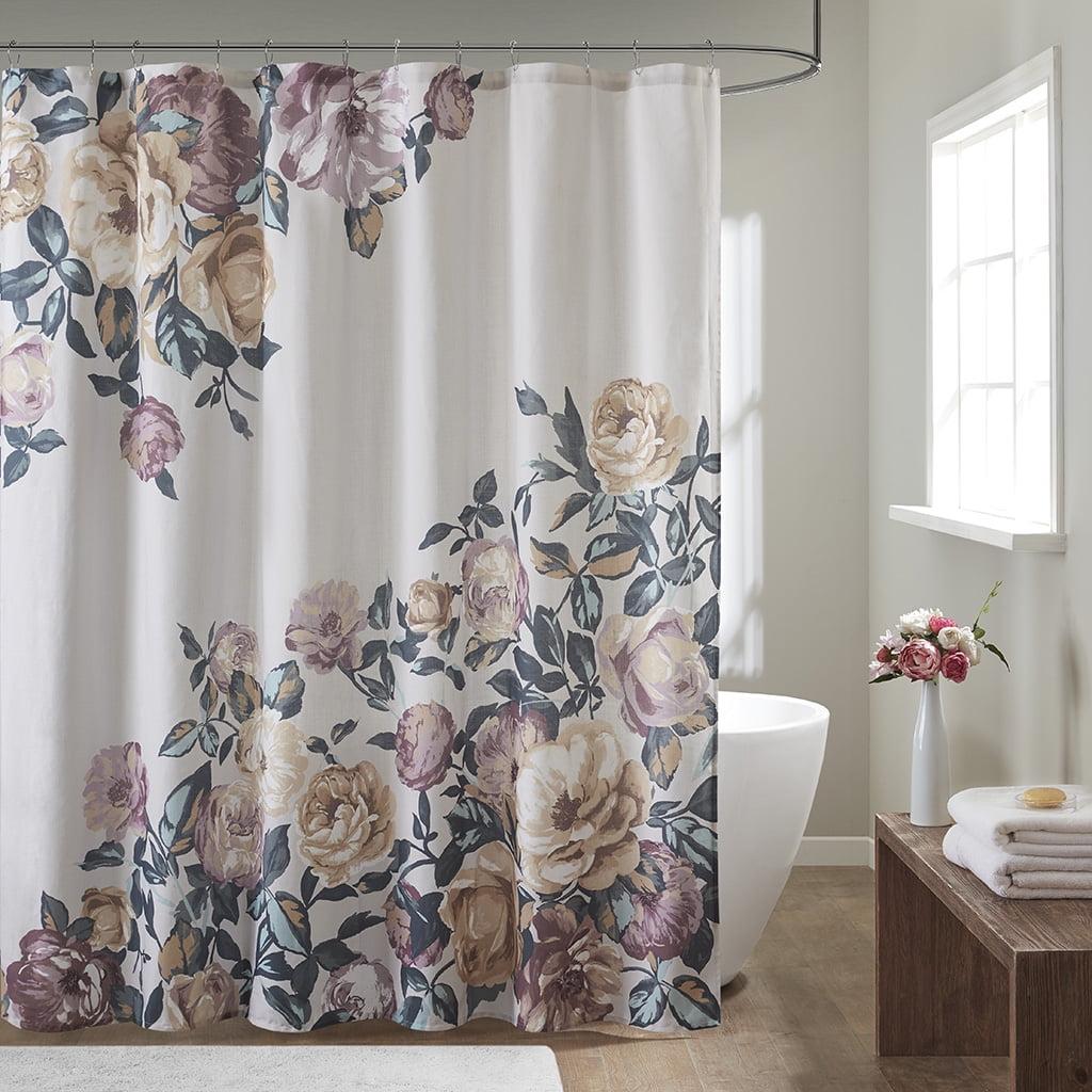 Charisma 100% Cotton Floral Shower Curtain