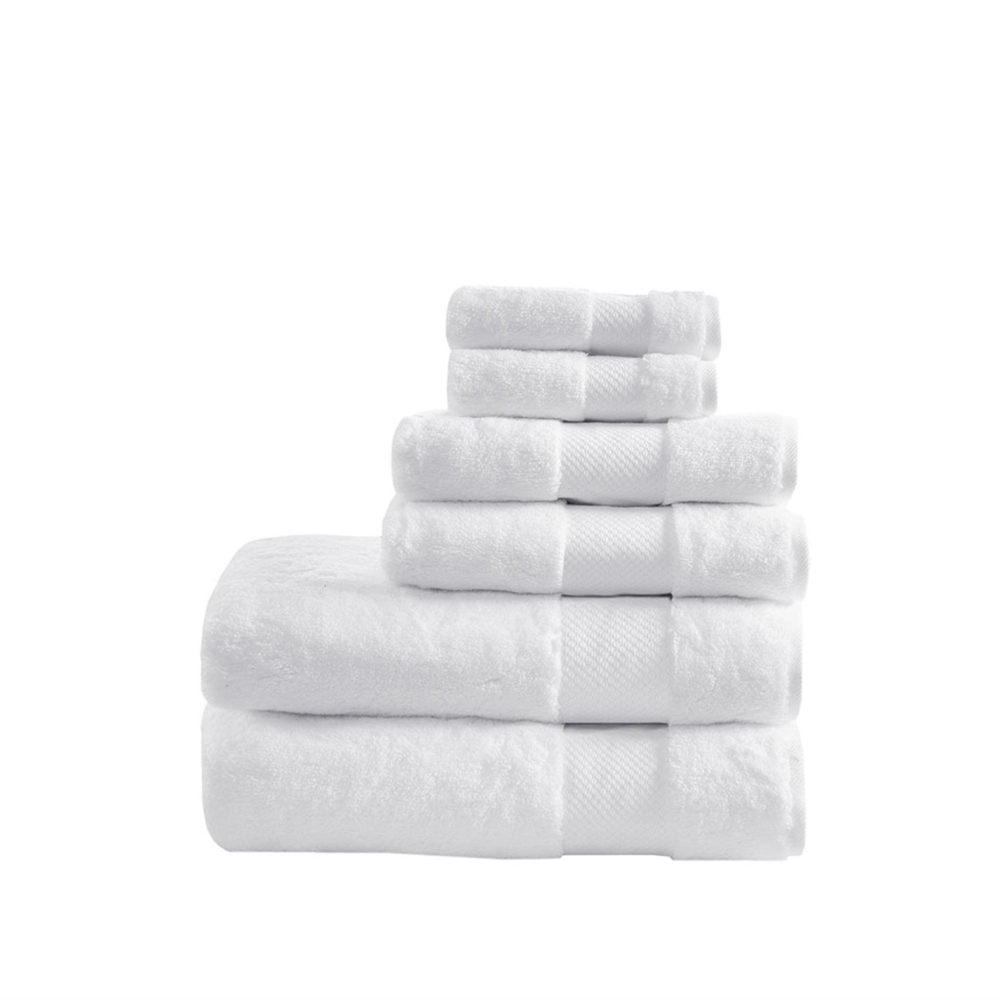 White Turkish Cotton 6-Piece Towel Set