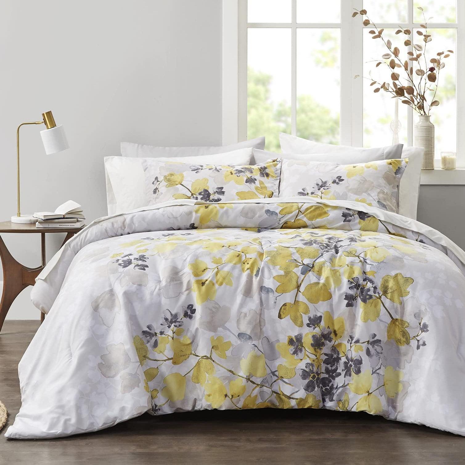 Floral Comforter Set with Bed Sheets