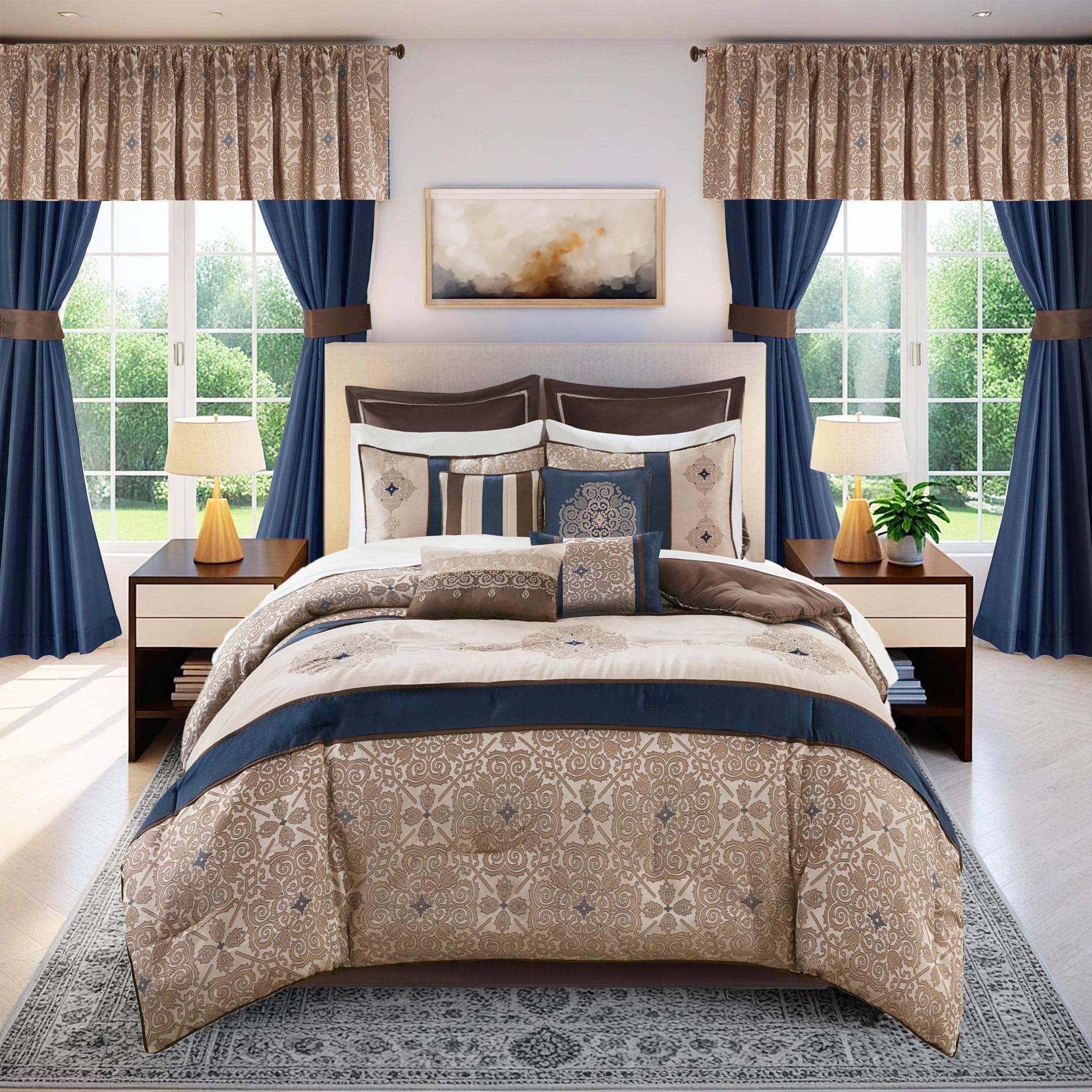 Madison Park Essentials Delaney Jacquard Traditional 24 Piece Room in a Bag