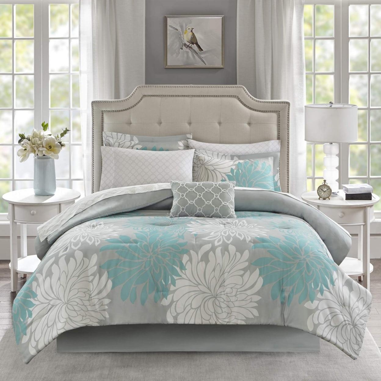 Maible Floral Comforter Set with Cotton Bed Sheets