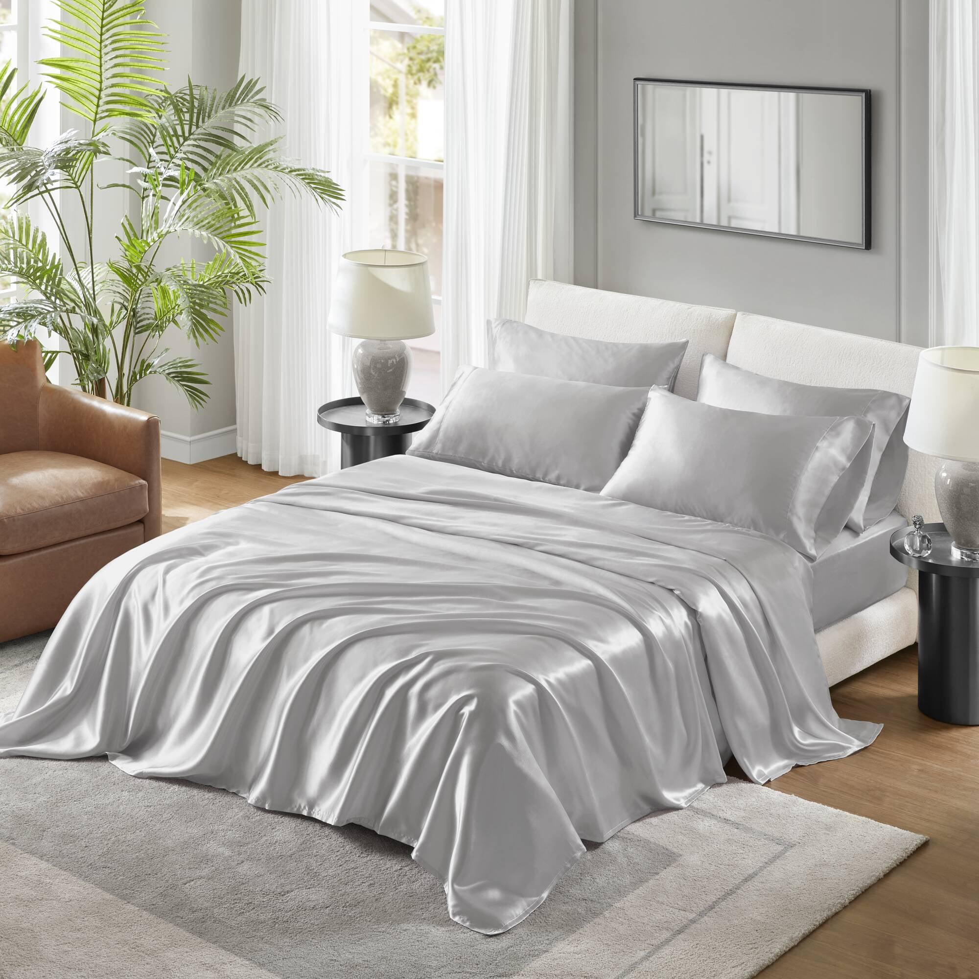 Madison Park Essentials Satin Luxury 2PC Pillowcases (Set of 2)