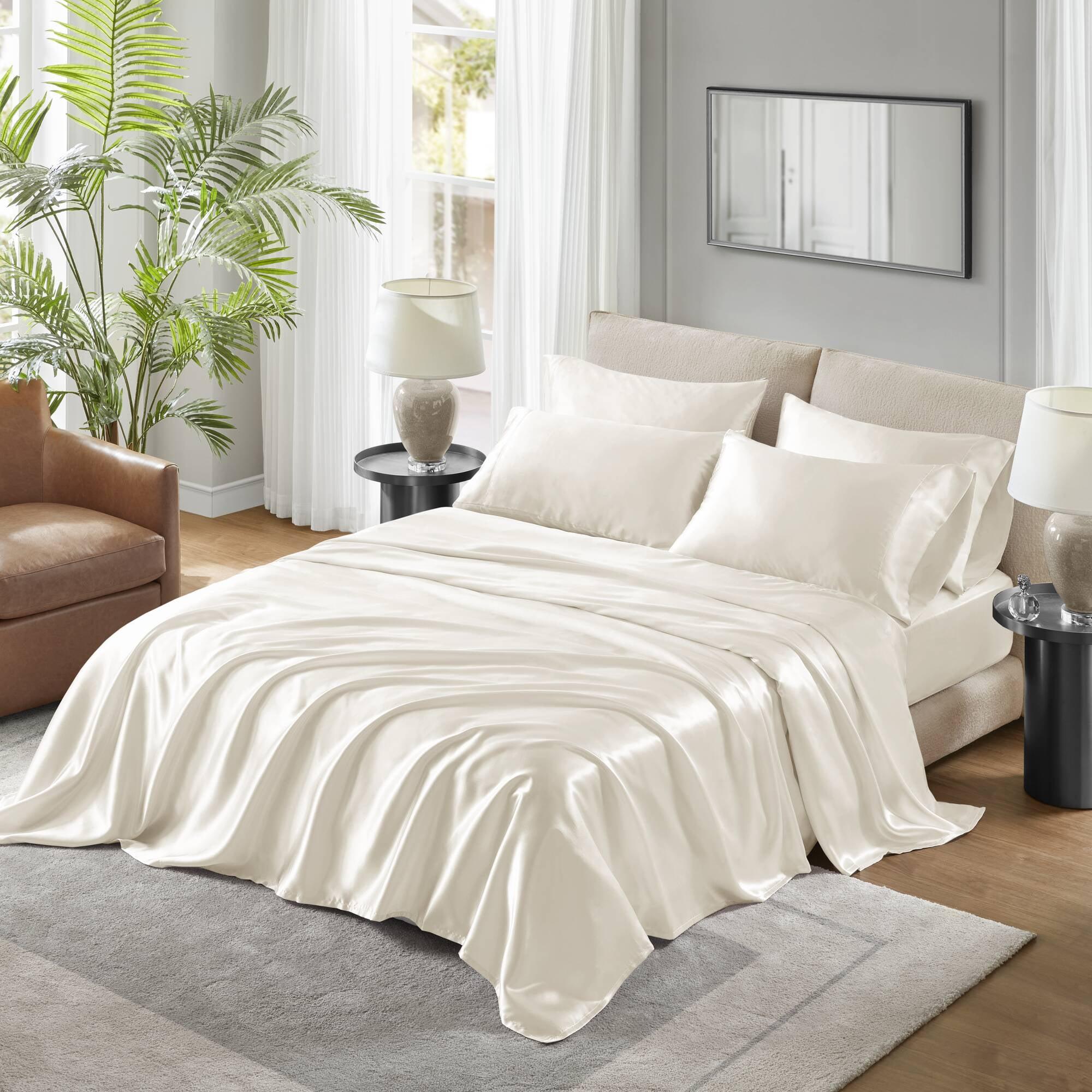 Madison Park Essentials Satin Luxury 2PC Pillowcases (Set of 2)
