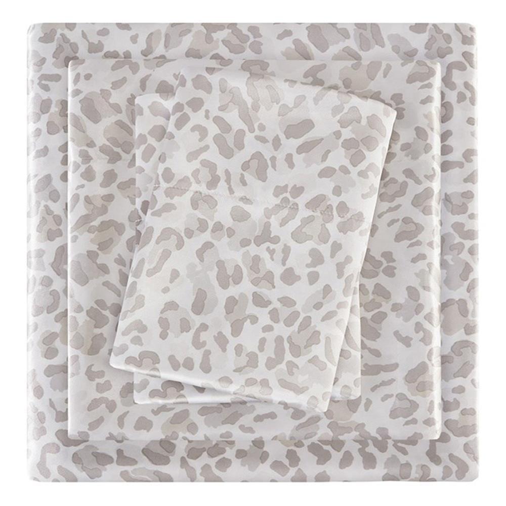 Madison Park Essentials Printed Satin Luxury Sheet Set
