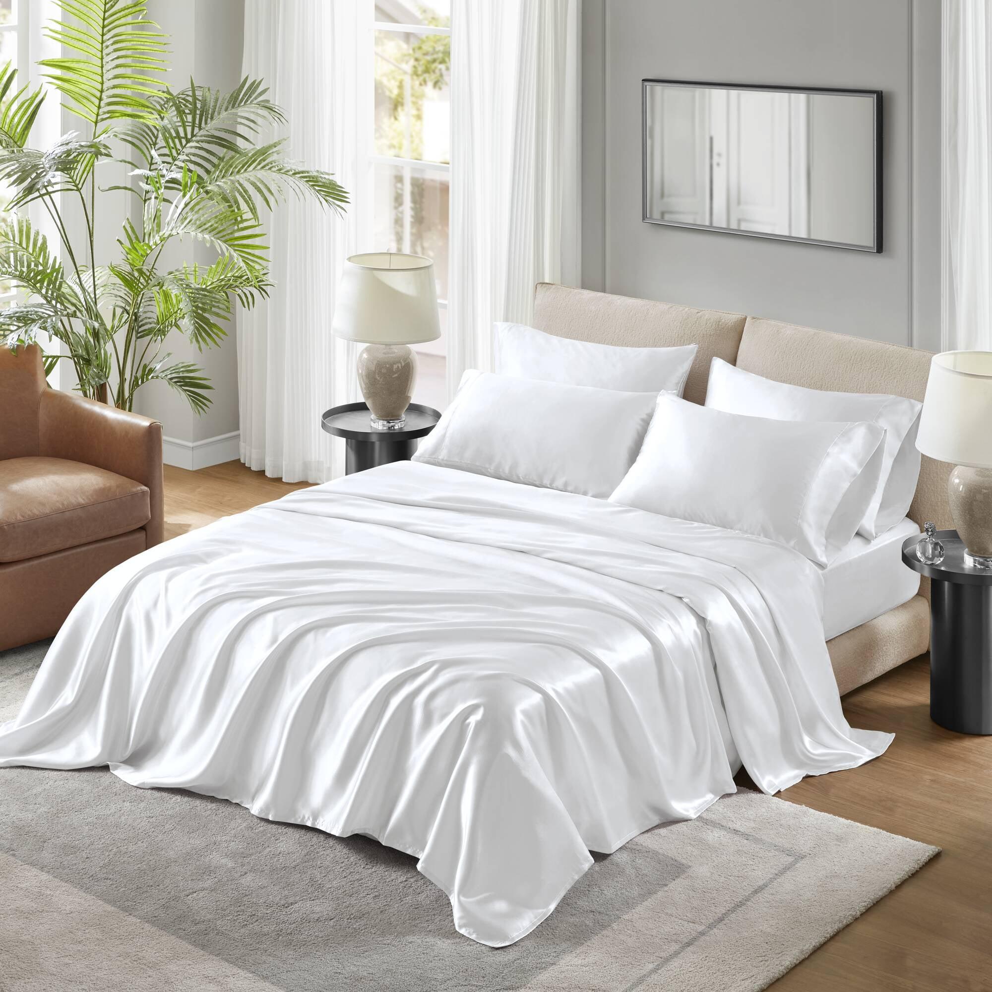 Madison Park Essentials Satin Luxury 2PC Pillowcases (Set of 2)