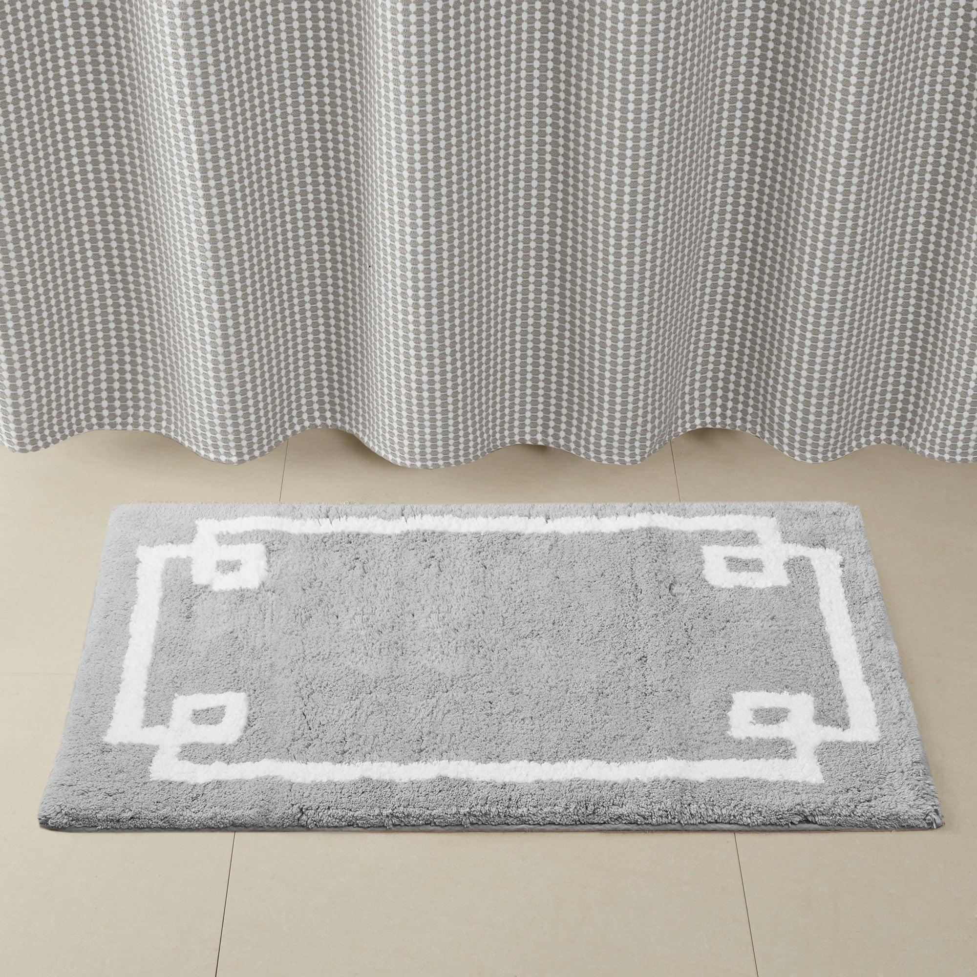 Geometric Cotton Tufted Bath Rug