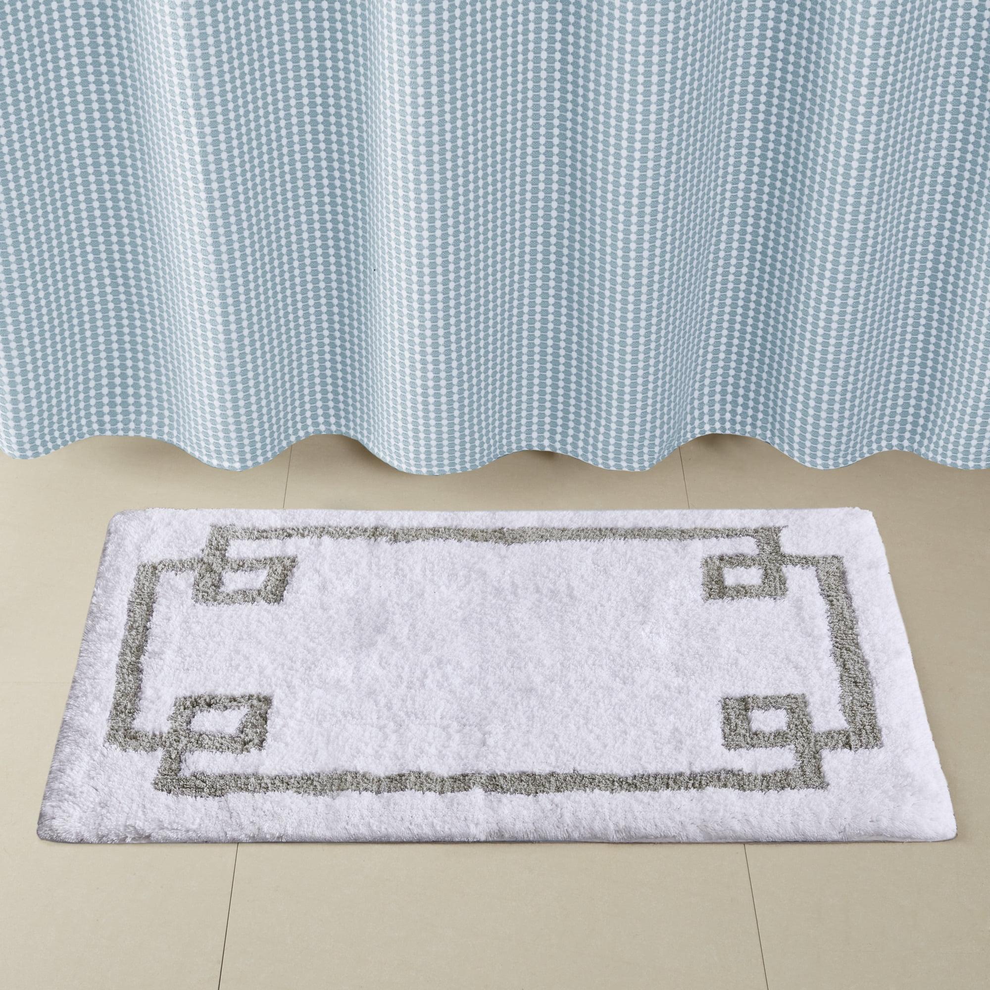 Geometric Cotton Tufted Bath Rug