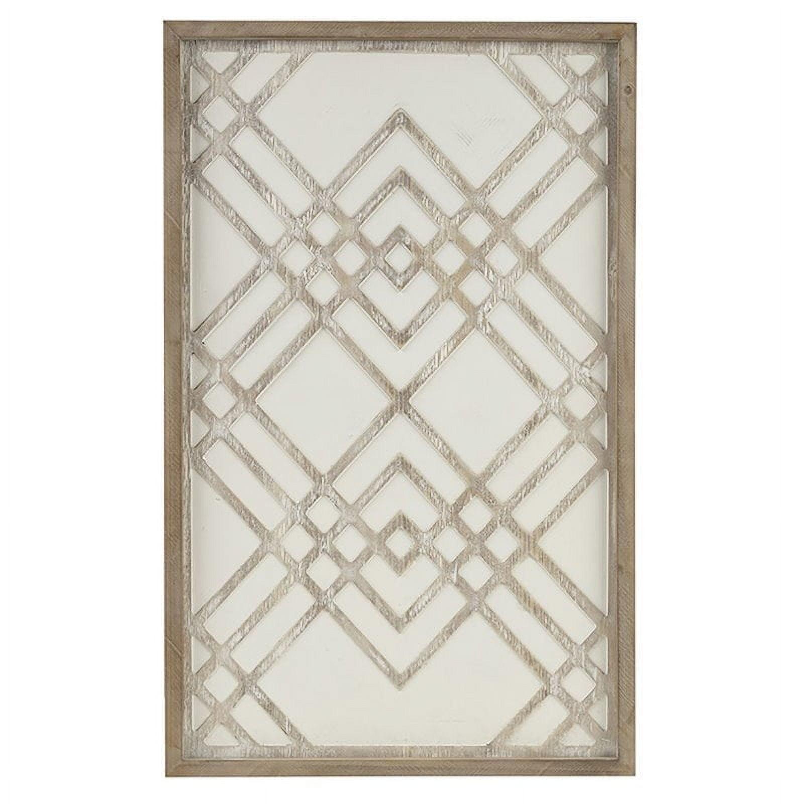 Exton Geo Carved Wall Wood Panel: Overlapping Design, MDF & Fir - Madison Park