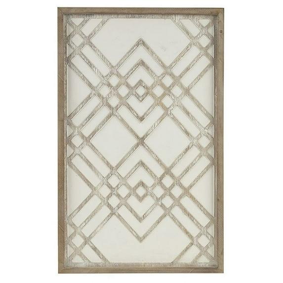 Exton Geo Carved Wall Wood Panel: Overlapping Design, MDF & Fir - Madison Park