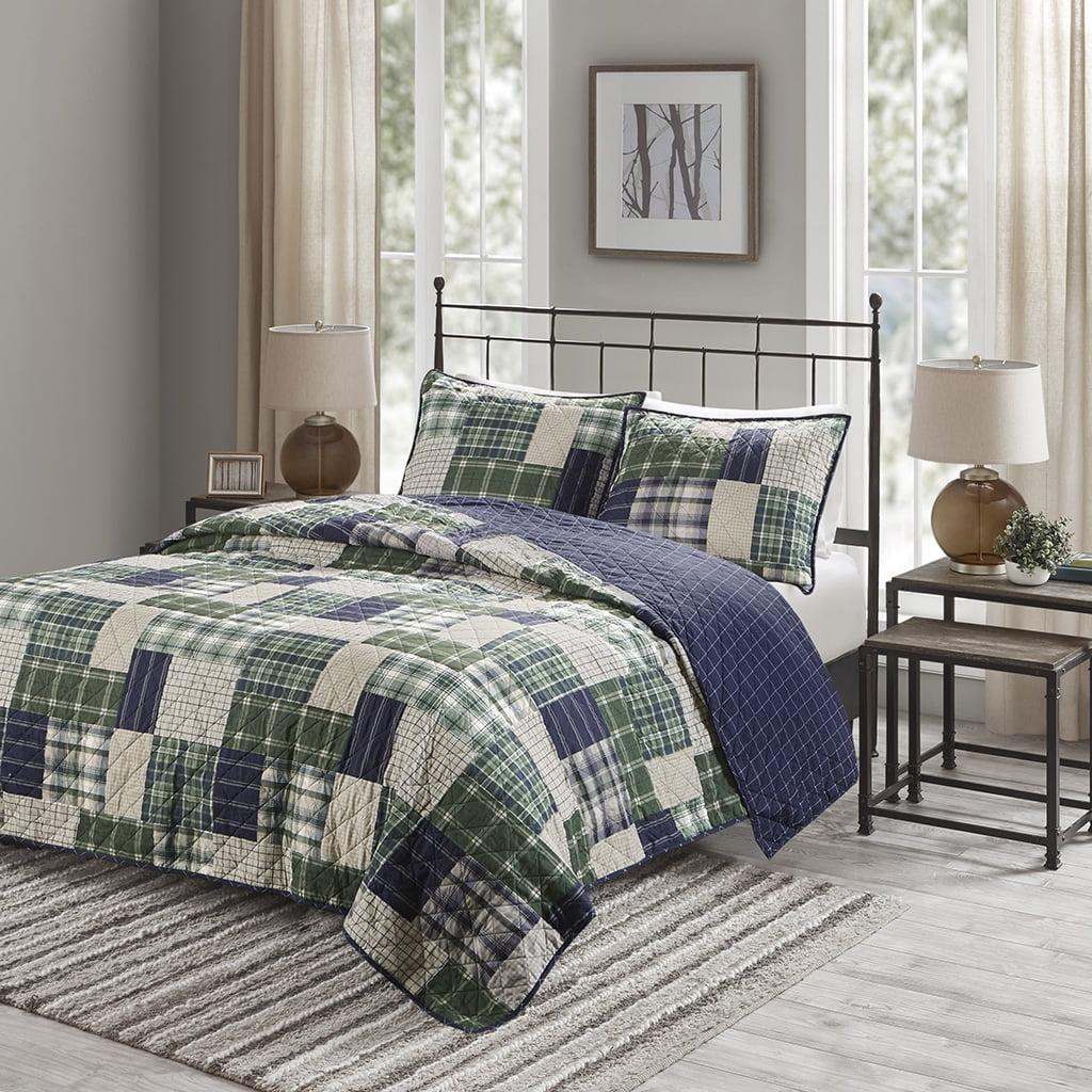 Timber 3 Piece Reversible Printed Quilt Set