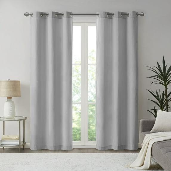 Madison Park Galen Basketweave Room Darkening Curtain Panel Pair (Set of 2)