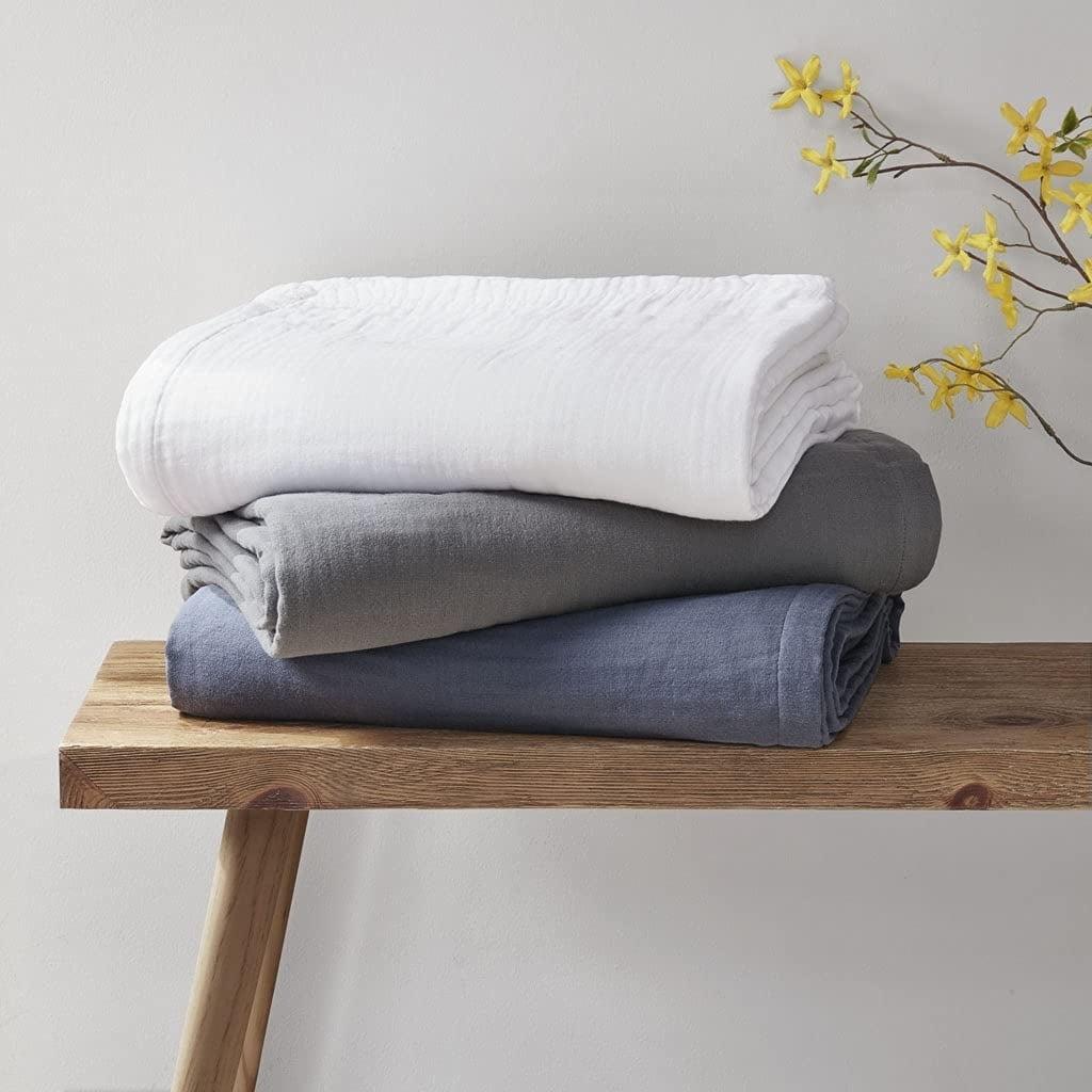 Madison Park Gauze Gauze 100% Cotton Light Weight Blanket