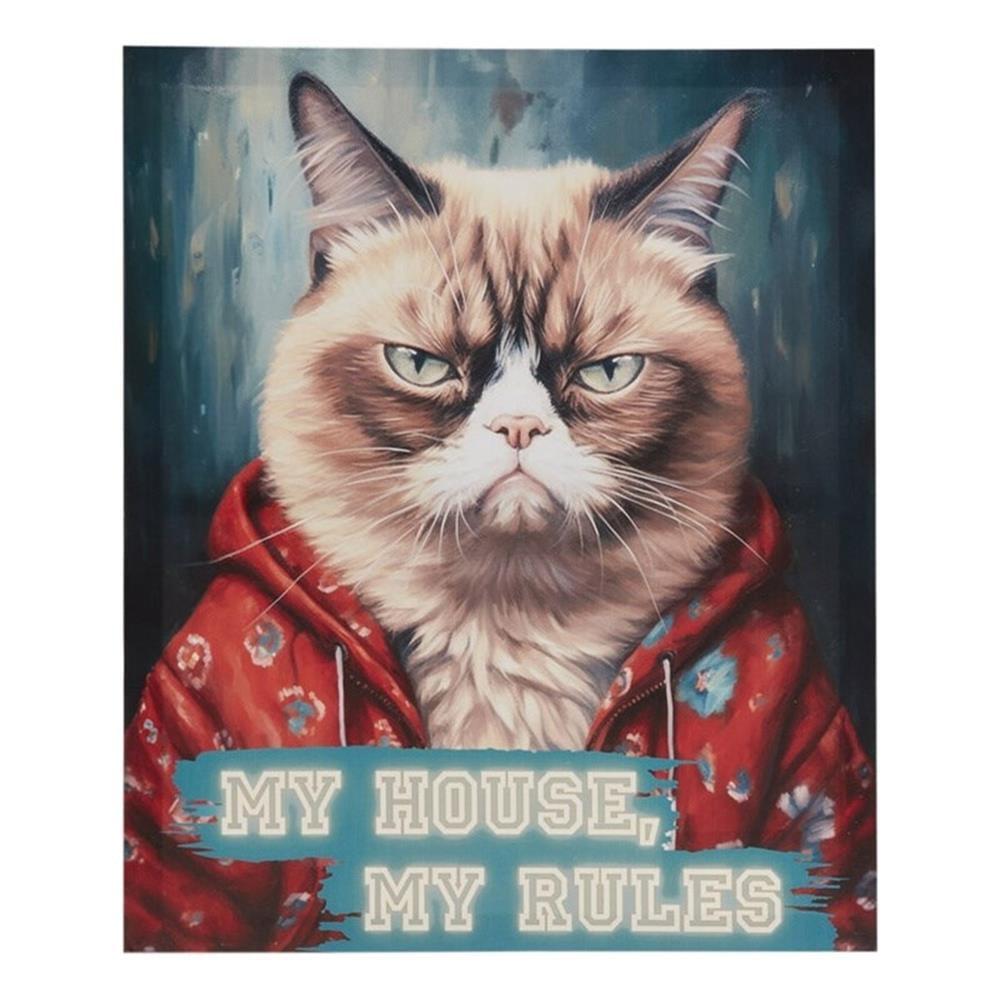 510 Design Grumpy Cats " Grumpy Cats My House, My Rules " by Tessa Kane