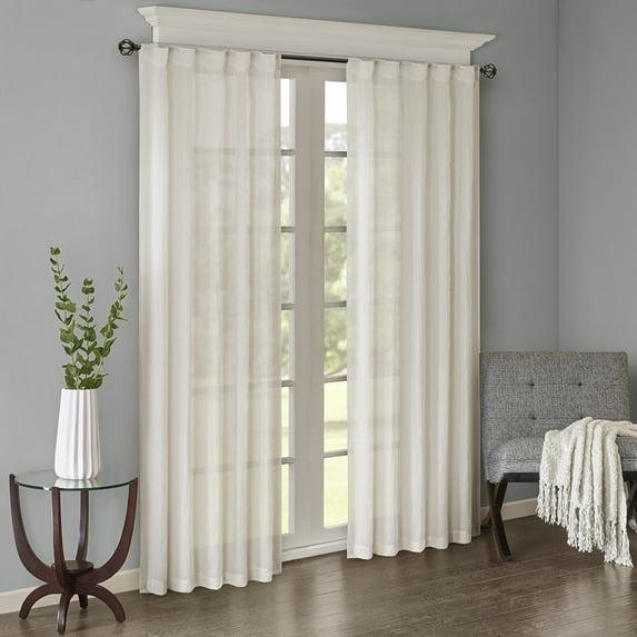 Madison Park Harper Solid Crushed Curtain Panel Pair (Set of 2)