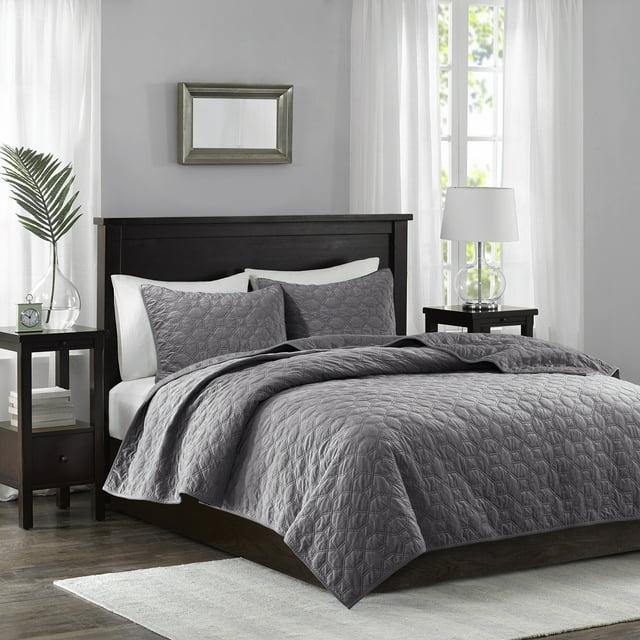 Madison Park Harper 3 Piece Velvet Quilt Set