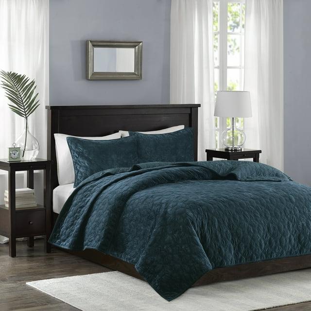 Madison Park Harper 3 Piece Velvet Quilt Set