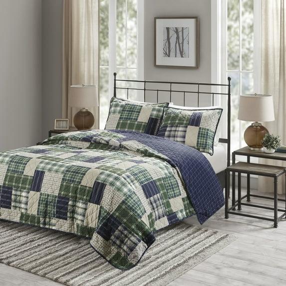 Madison Park Timber 3 Piece Reversible Printed Quilt Set