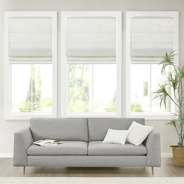 Madison Park Kyler Linen Blend Light Filtering Single Roman Shade
