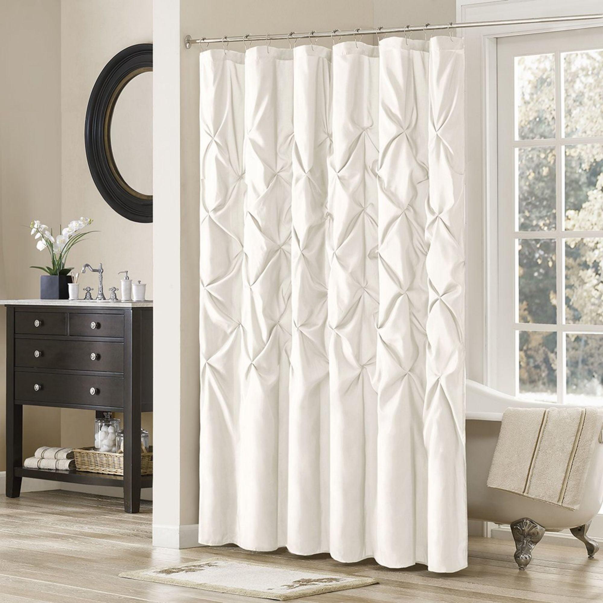 Laurel Tufted Semi-Sheer Shower Curtain