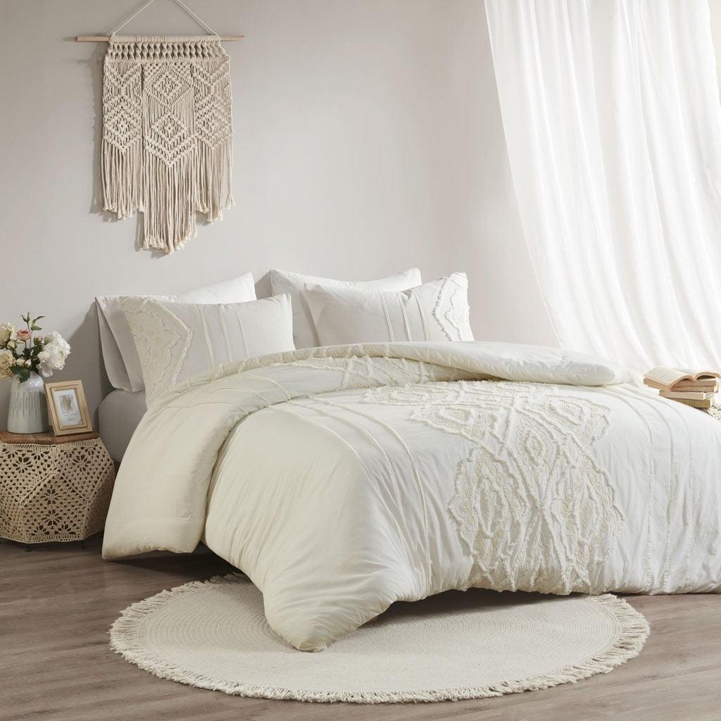 Madison Park Margot Boho Style Embroidered 100% Cotton Comforter Set