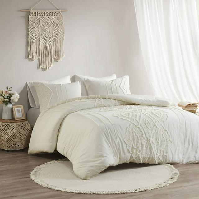 Madison Park Margot Boho Style Embroidered 100% Cotton Comforter Set
