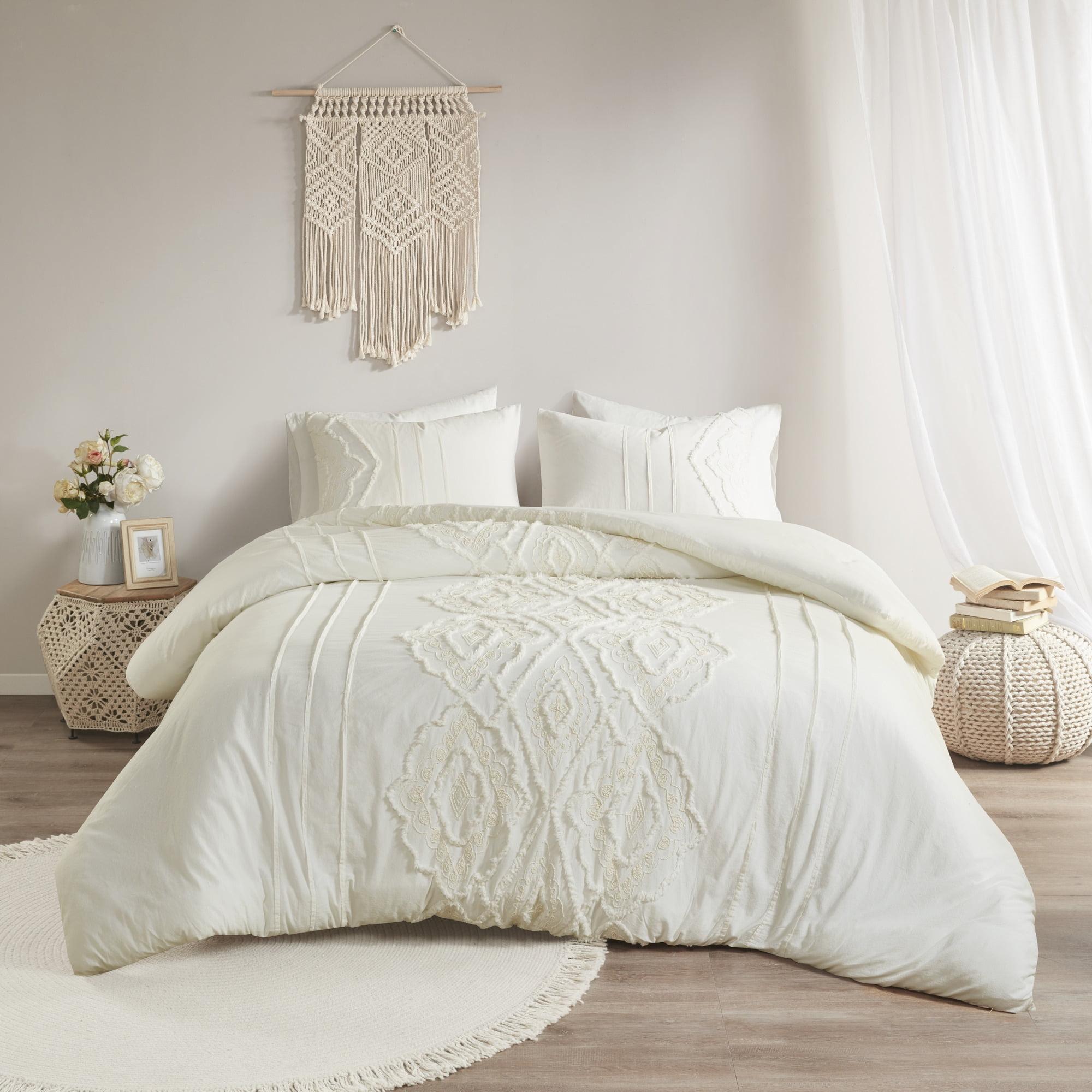 Margot Boho Style Embroidered 100% Cotton Comforter Set