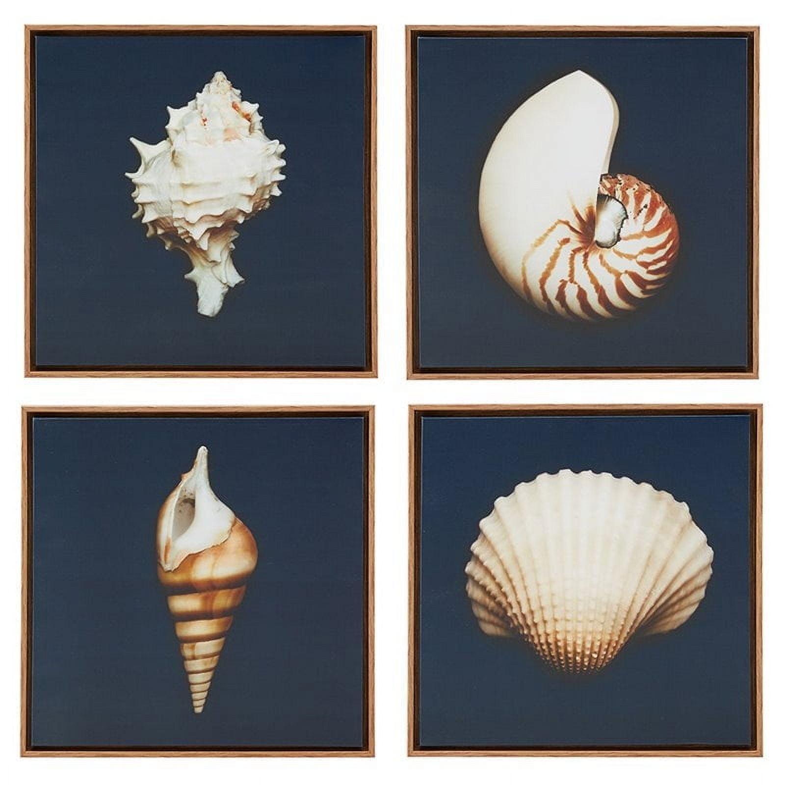 Highland Dunes " Ocean Seashells " by Julie Greenwood 4 - Pieces