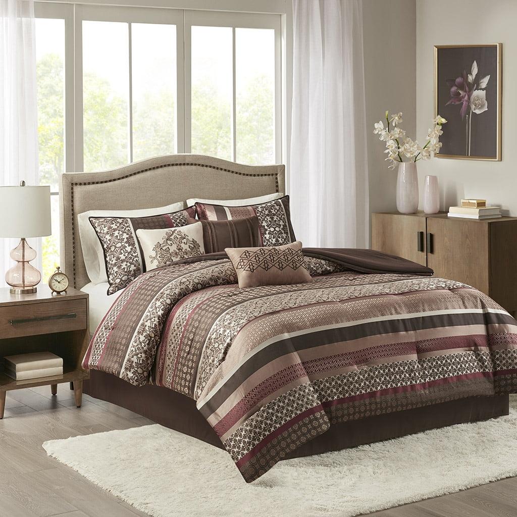 Reversible Jacquard 7 Piece Comforter Set