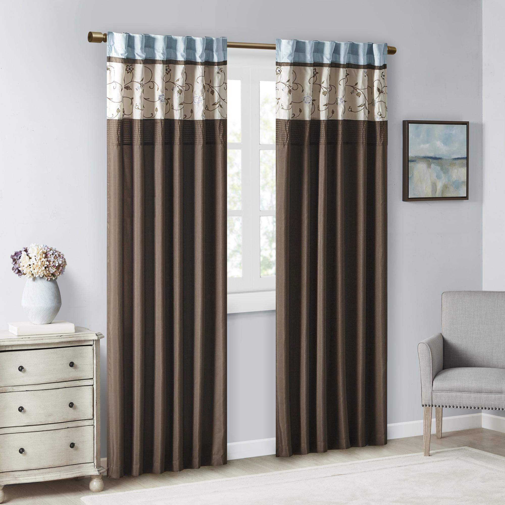 Madison Park Serene Embroidered Single Curtain Panel & Reviews | Wayfair