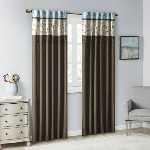 Madison Park Serene Embroidered Single Curtain Panel & Reviews | Wayfair