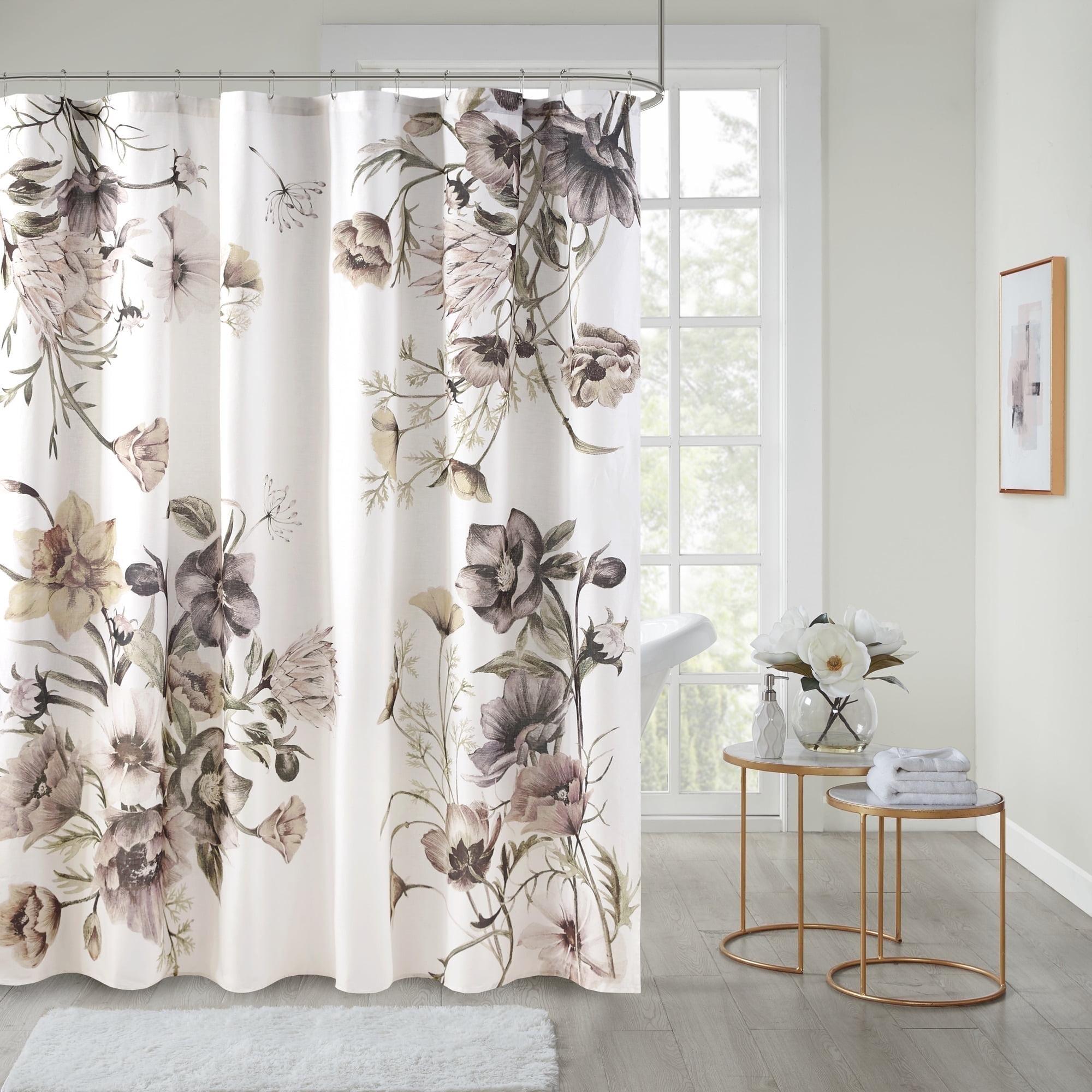 Madison Park Cassandra Printed Cotton Shower Curtain