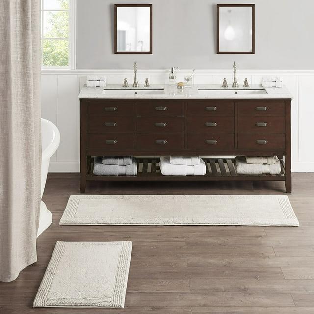 Madison Park Signature Splendor 100% Cotton Tufted 3000 GSM Reversible Bath Rug