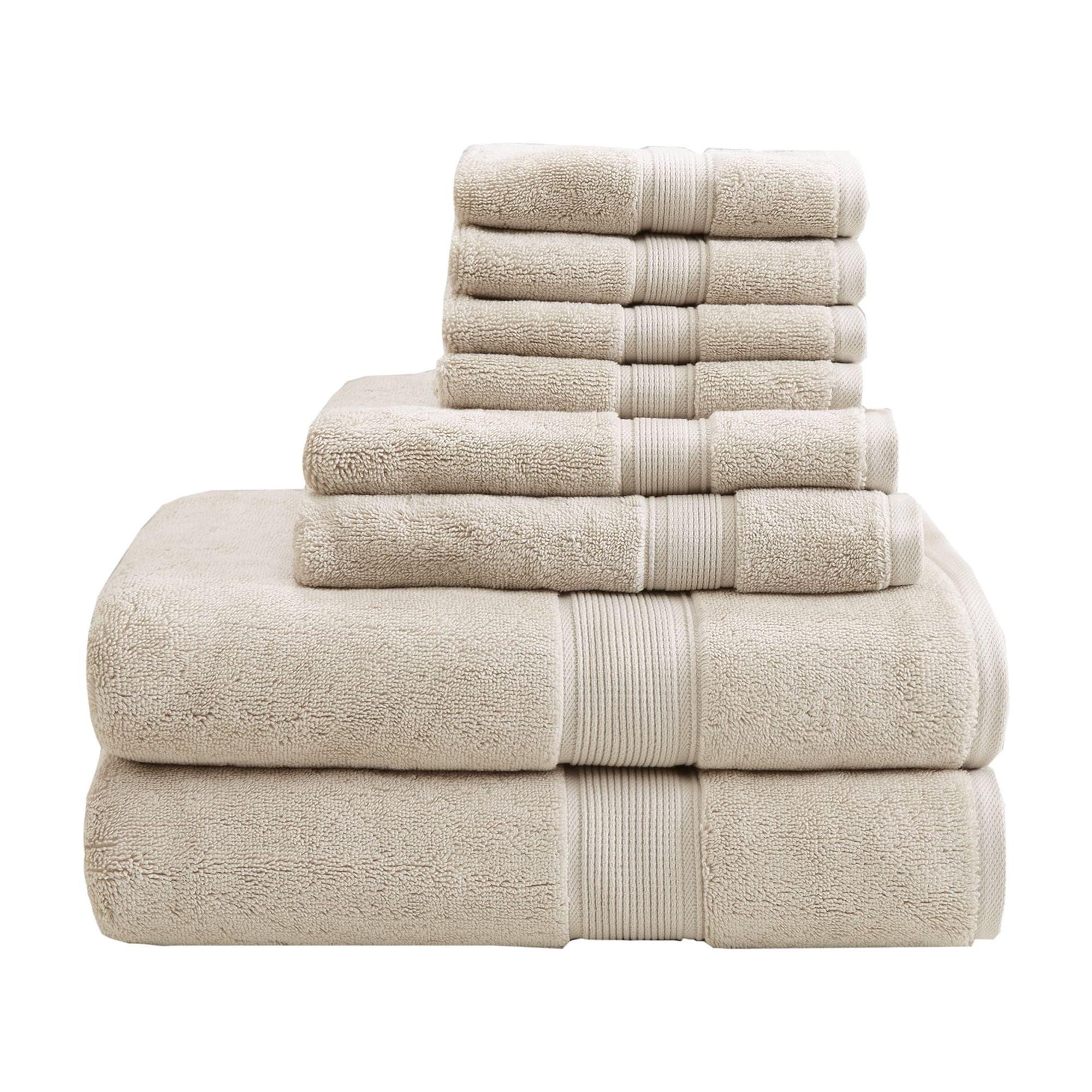 8pc Cotton Bath Towel Set