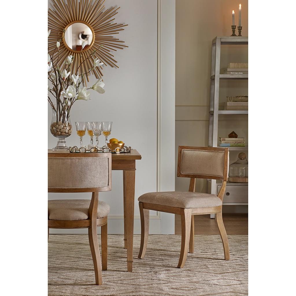 Madison Park Signature Marie Upholstered Split-Back Dining Chairs with Curved Wood Frame (Set of 2) (Set of 2)