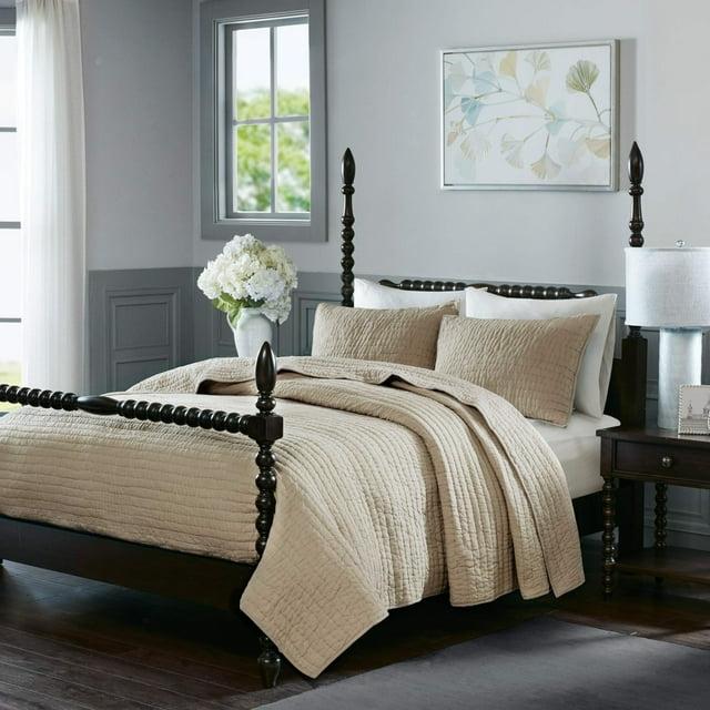 Madison Park Signature Madison Park Signature Serene 3 Piece Hand Quilted Cotton Quilt Set