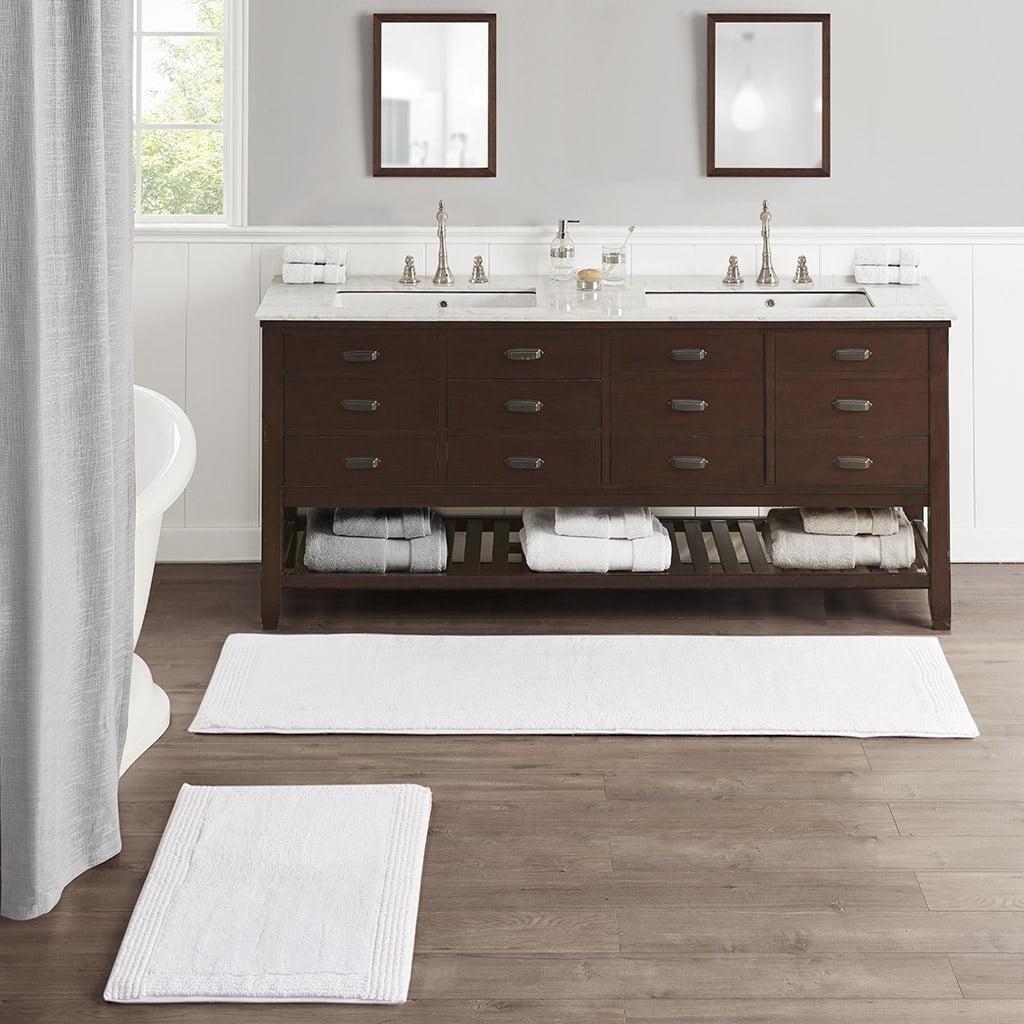 Madison Park Signature Splendor 100% Cotton Tufted 3000 GSM Reversible Bath Rug