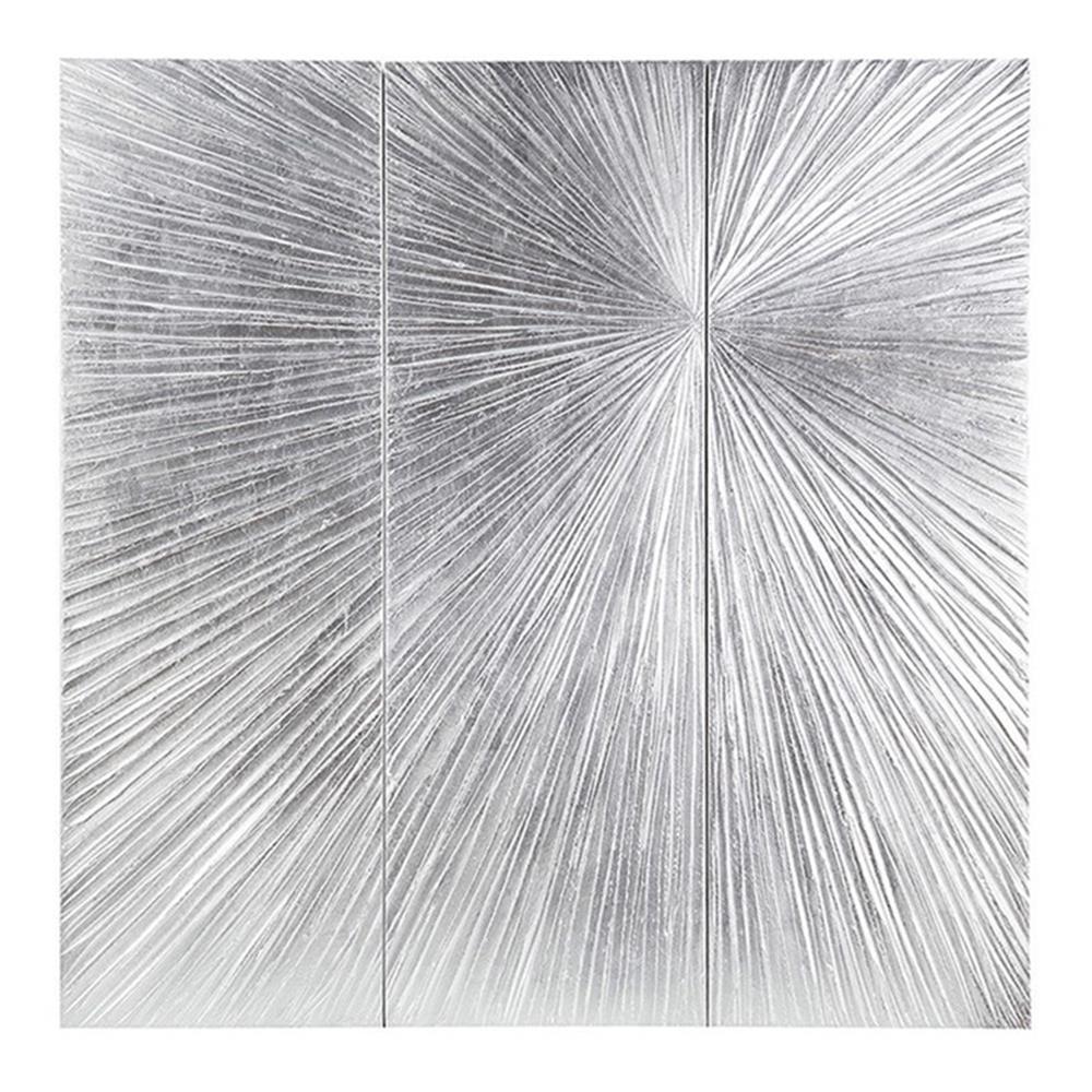 Madison Park Signature Sunburst 3-Piece Hand-Painted Resin Wall Art